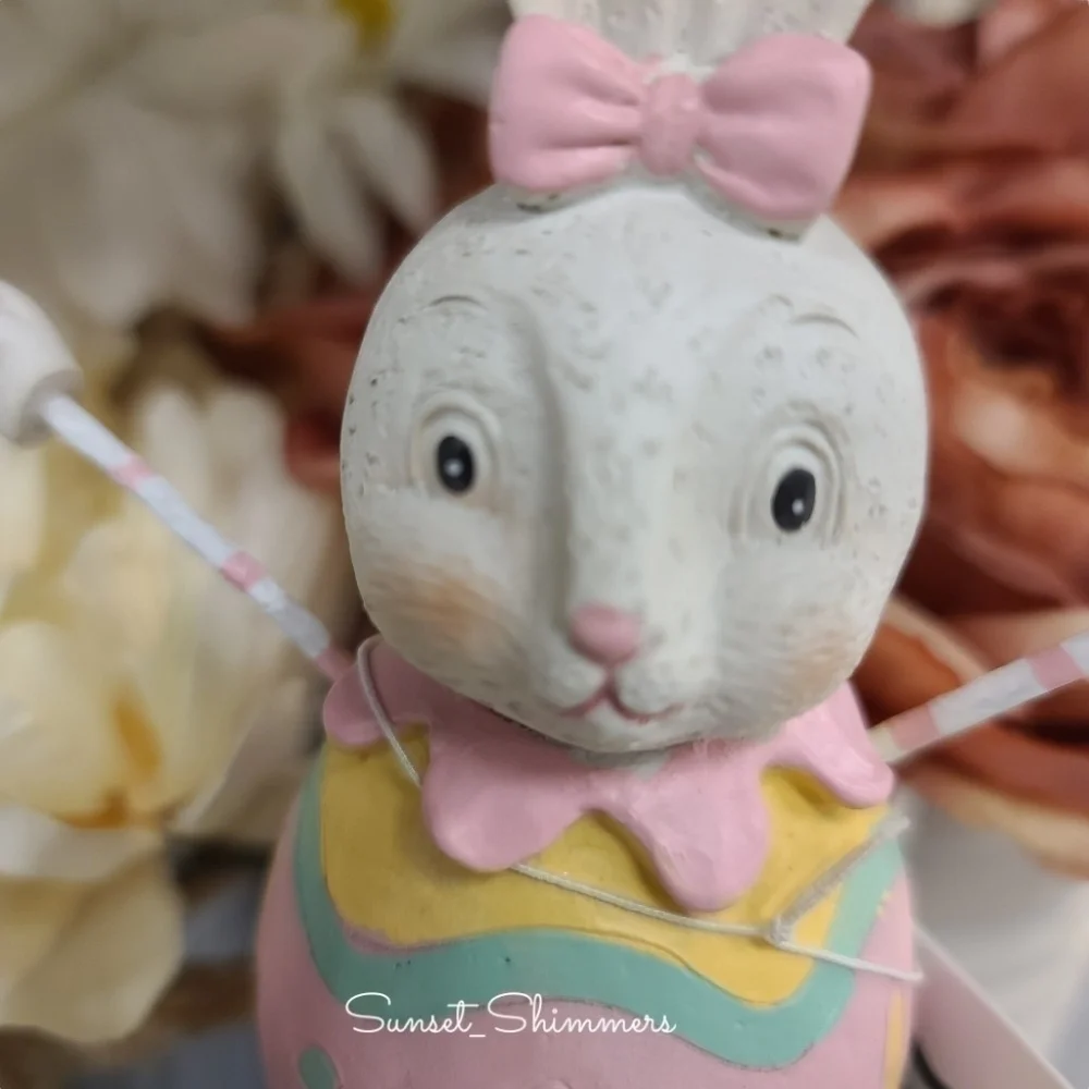 Retired Johanna Parker Easter Bunny w/ Butterfly Retro Vintage Style New